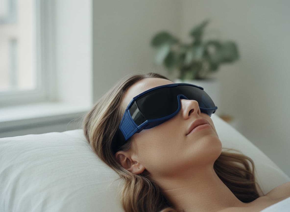 Calm moment before a Laser Skin Rejuvenation treatment at LaserPeak Spa, Calgary